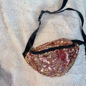 Sequin fanny pack